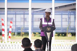  Jokowi Tinjau Proyek Smelter PT Timah di Bangka Belitung