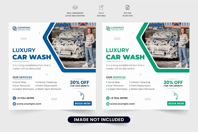 Car wash business social media post free download