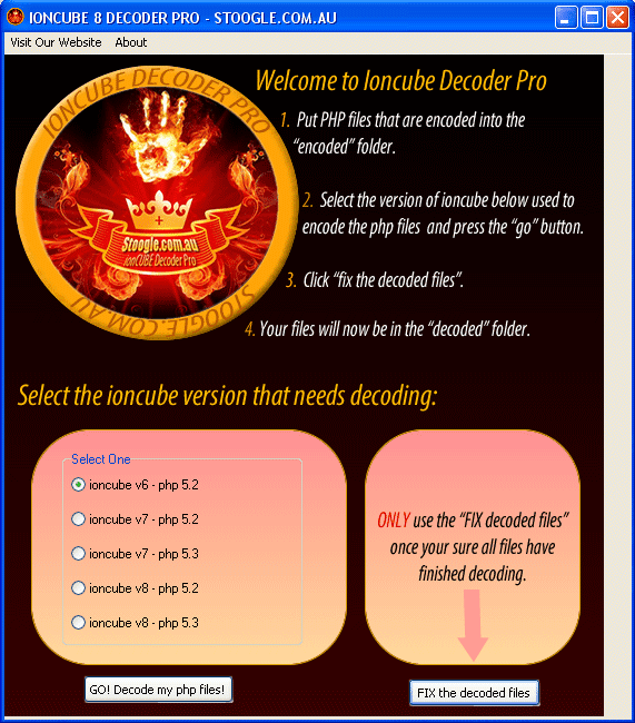 IonCube 8 Decoder Pro By Stoogle