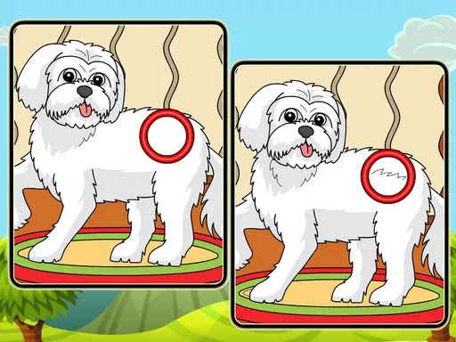 Dogs Spot The Differences 2 - Play online games
