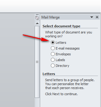 Step 3 Dalam Membuat Mail Merge