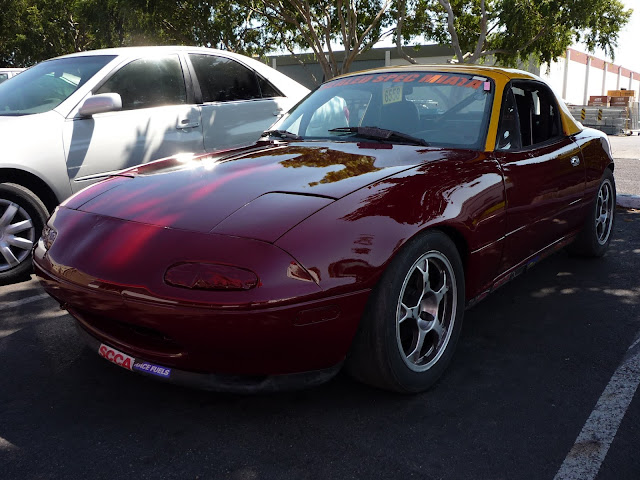 Mazda Miata ready to race after from Almost Everything Auto Body