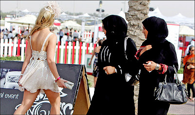 Women Dresses on Wahabi Wackos Buried Sand Chin Throwing Stones Allah Skimpy Dress