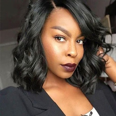 8"-24" Loose Wave Full Lace Human Hair Wigs For Black Women -Price: $169.95