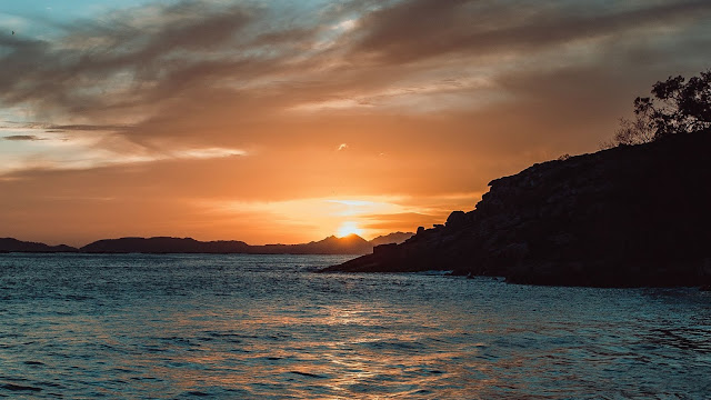 Nature, Sunset, Sun, Waves, Beach