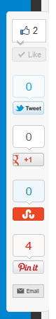 float bar for sharing buttons