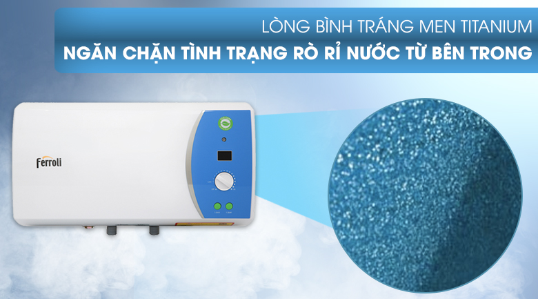 Máy nước nóng gián tiếp Ferroli 15 lít 2500W Verdi-15AE