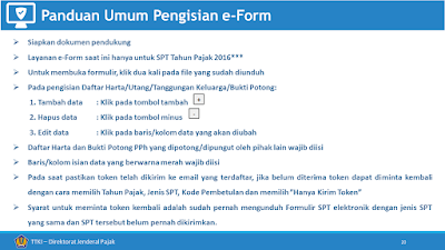 panduan umum pengisian eform