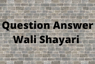 Question Answer Wali Shayari