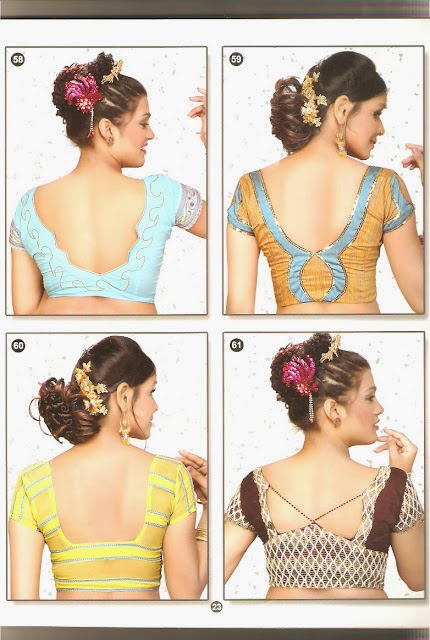 Latest Blouse Back Neck Designs Picture