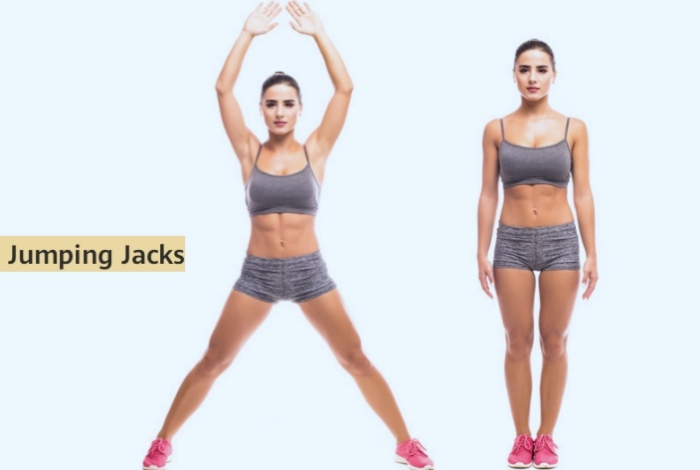 3 Best Exercises to Lose Belly Fat After 50, Squat, Jumping Jacks, Burpees