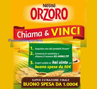 Concorso "Orzoro 2021 settembre" : vinci 180 buoni spesa da 50€