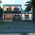 Elegant and Spacious: The Charm of a Flat Roof 4 BHK House Design