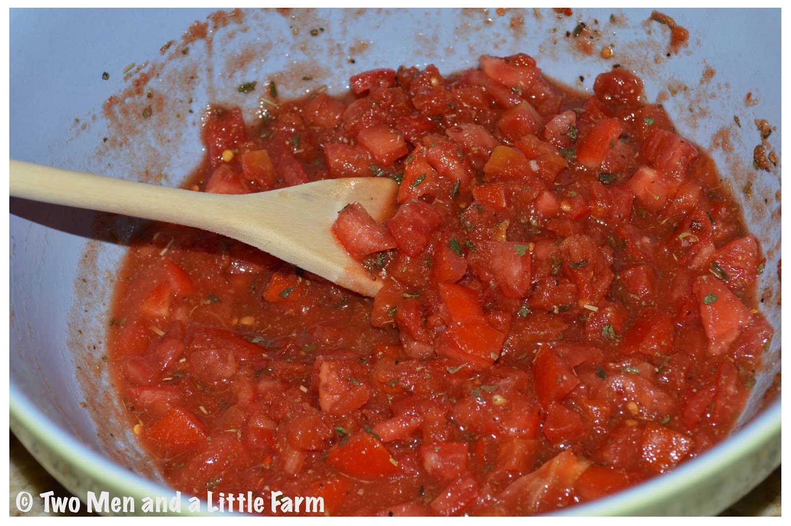 Two Men and a Little Farm: FRESH TOMATO PASTA SAUCE RECIPE