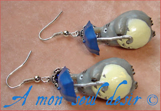  bijou mon voisin Totoro boucles d'oreilles Hayao Miyazaki Studio Ghibli Manga Japon Japanimation