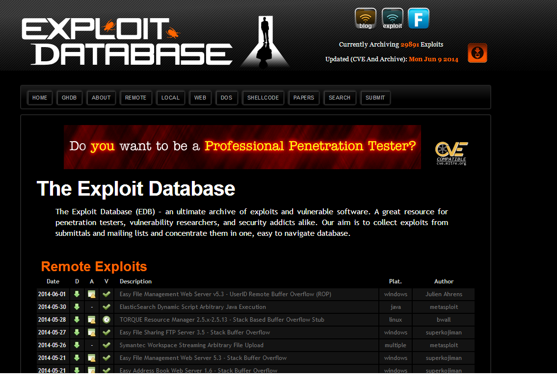 Add New Exploits To Metasploit From Exploit Db Kali Linux Hacking Tutorials