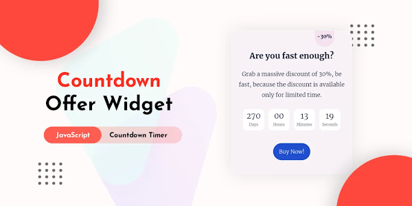 How to make Offer Widget with Countdown Timer for Blogger