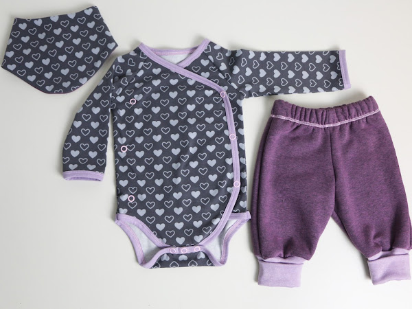 Babyset mit Herzen