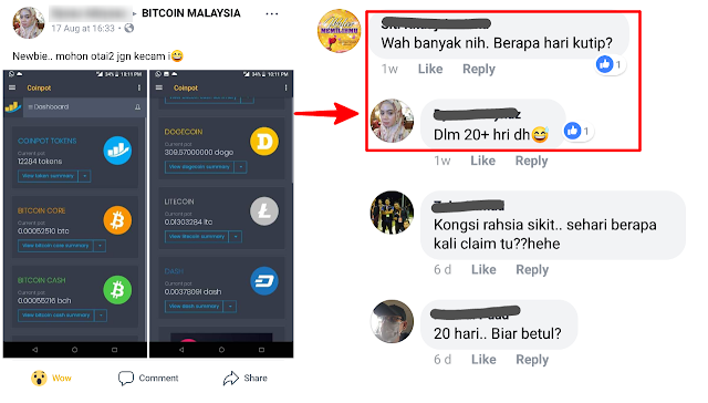 Kumpul Bitcoin dan altcoin Percuma Di Coinpot