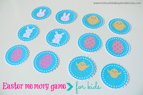 Printable memory game easter special