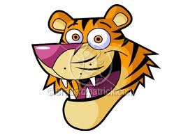 Wallpaper tiger cartoon