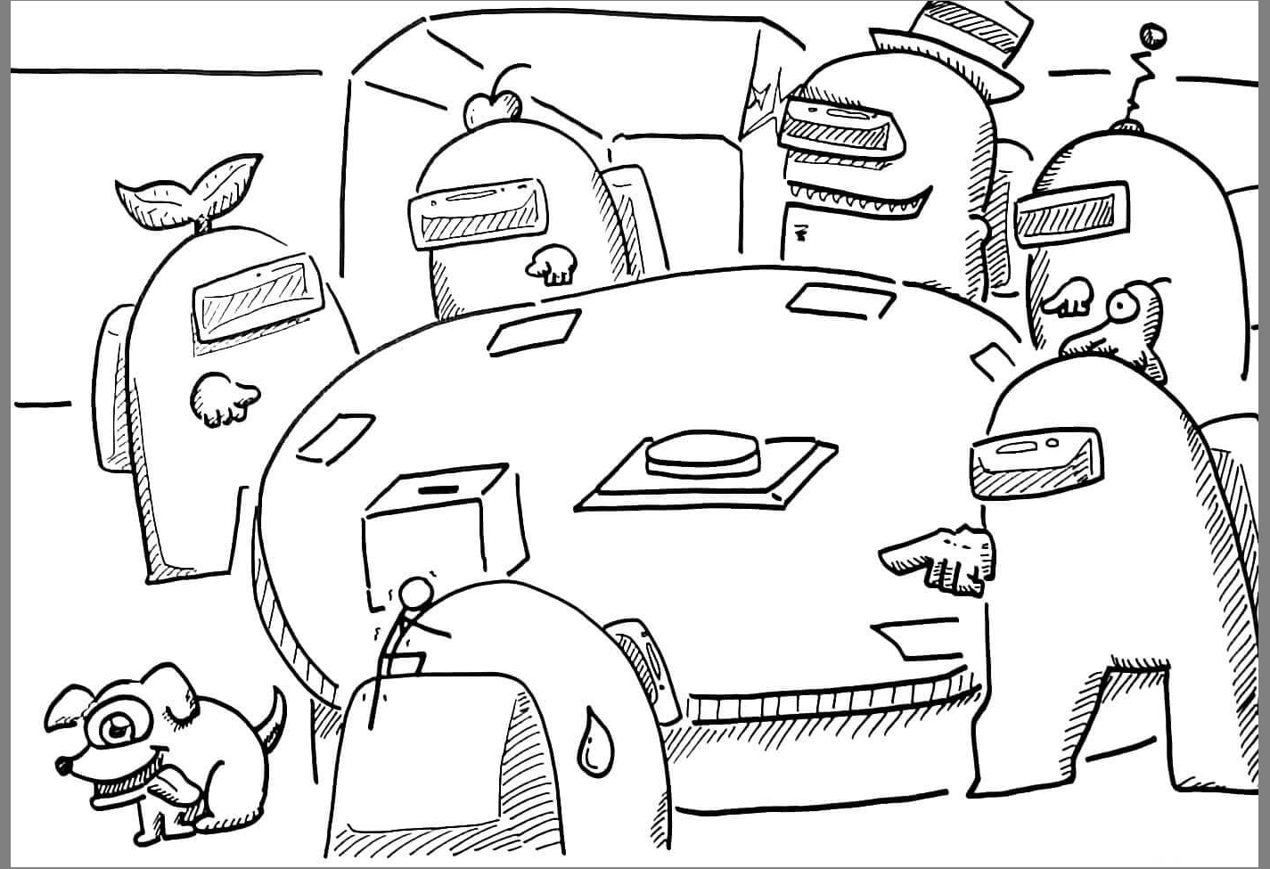 66  Among Us Printable Coloring Pages  Best Free