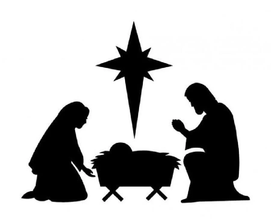 Decoração de Natal com Presépio Minimalista