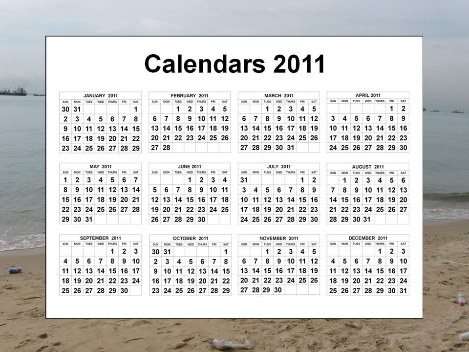 2011 calendar printable one page free. Google. calendar
