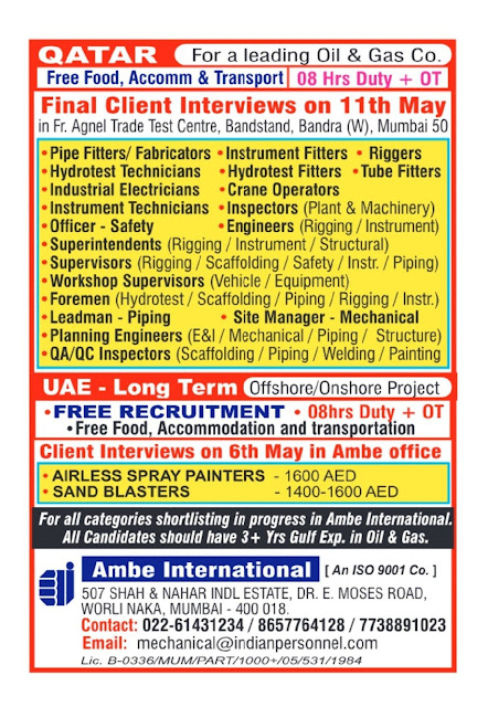 04 May 2024 - Assignment Abroad Times Gulf Vacancy Paper