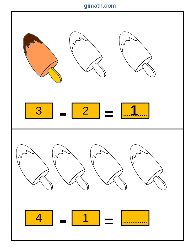 Subtraction for Kindergarten