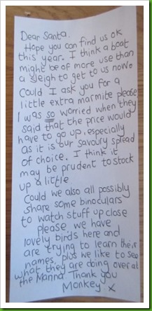 2017 letter to Santa
