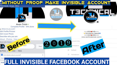How to Create Full Invisible Account Without Proof 2019