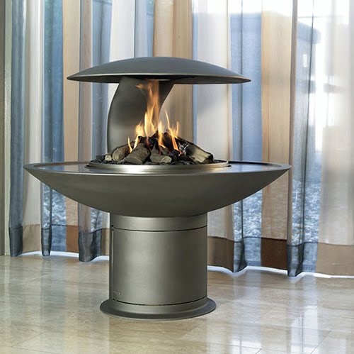 Free Standing Gas Fireplace