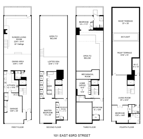 Townhouse Floor Plans