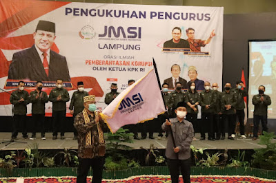 Gubernur Arinal Hadiri Pelantikan JMSI Lampung