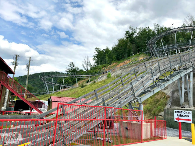 If you do just one attraction during your visit to Pigeon Forge, then definitely make sure that you ride at least one alpine coaster. Our personal favorite was The Coaster at Goats on the Roof because it wasn't just an alpine coaster. This coaster attraction also offers an extensive gift shop, goat feeding, a gem mine, & an ice cream shop. 