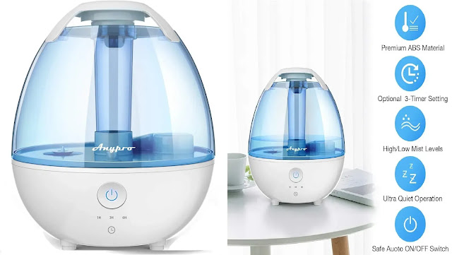 5. Anypro Cool Mist Humidifier