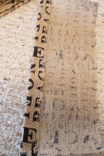 how to make a burlap Christmas stocking