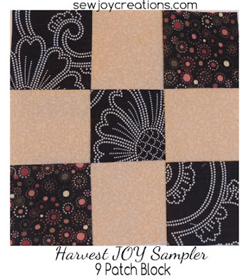 9 patch block for Harvest JOY sampler