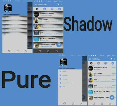 BBM MOD Pure Shadow APK Terbaru