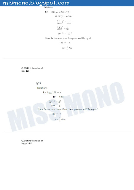 BISE Sindh Class 10 Notes of Maths Chapter- 3