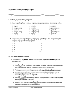   sugnay, uri ng sugnay, halimbawa ng sugnay, punong sugnay, sugnay na di makapag iisa, malayang sugnay, sugnay at parirala, sugnay worksheet, pantulong na sugnay