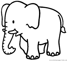 Cute Of Elephant Coloring Pages Ideas