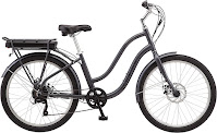 Charcoal gray Schwinn Mendocino Hybrid E-Bike