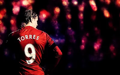 Fernando Torres Liverpool FC Back Number 9 HD Desktop Wallpaper