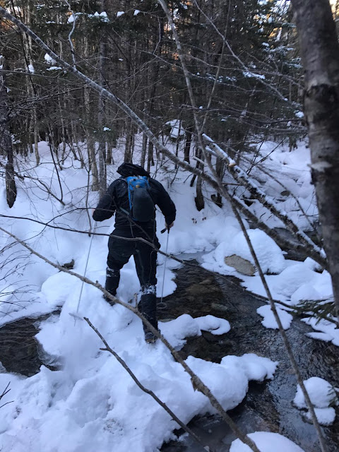 A mid December attempt to bushwhack to a back-country crag known as The Captain, deeply nestled between South Hancock, Mount Carrigain, and Sawyer River.