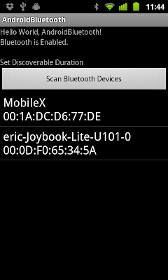 Scan Bluetooth Devices