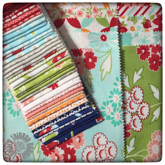 Hello Darling and Miss Kate Fabric by Bonnie and Camille for Moda. Thistle Thicket Studio