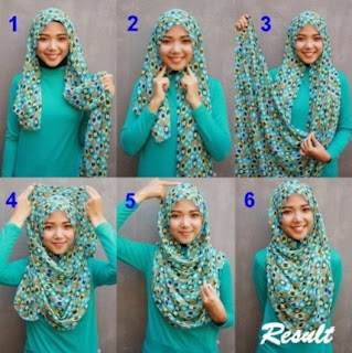 Tutorial Hijab Pashmina Simple