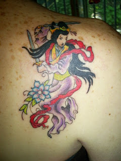 Upper Back Japanese Tattoos Especially Geisha Tattoo Designs With Image Upper Back Japanese Geisha Tattoo Picture 1